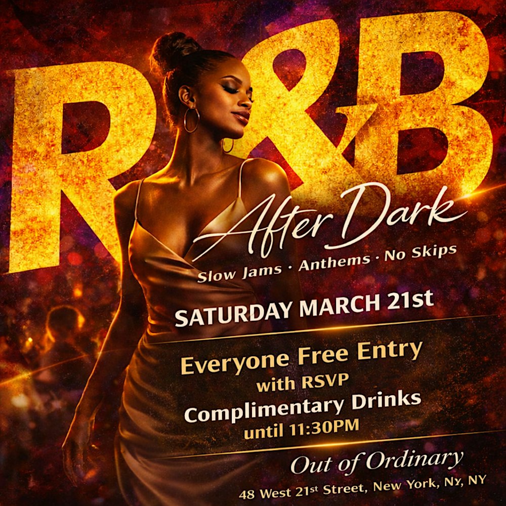 R&B After Dark: Anthems, Slow Jams & No Skips | Everyone Free w/ RSVP