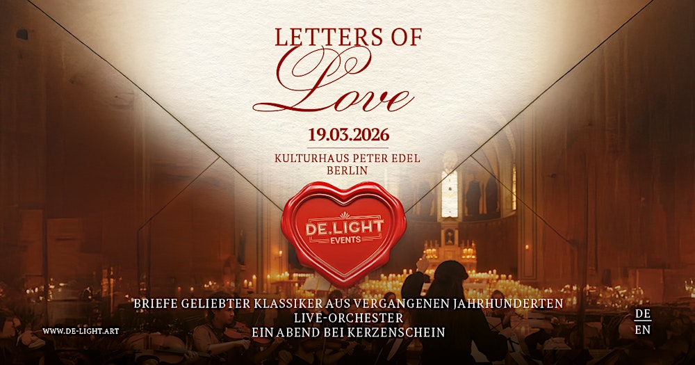 Premiere of the live orchestra concert “Letters of Love” by candlelight