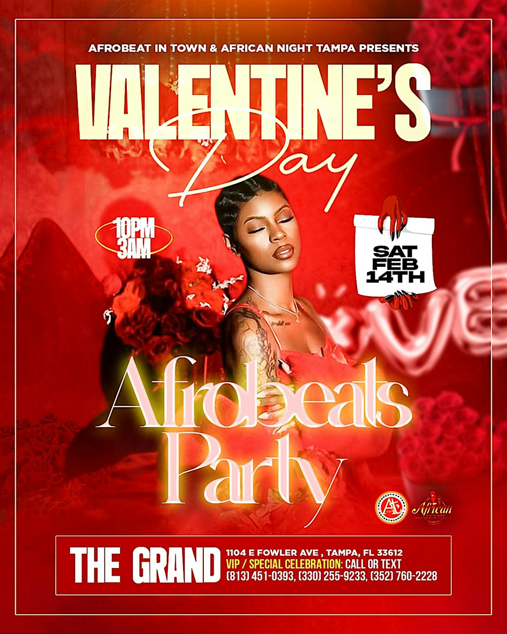 Afrobeats tampa valentine's party
