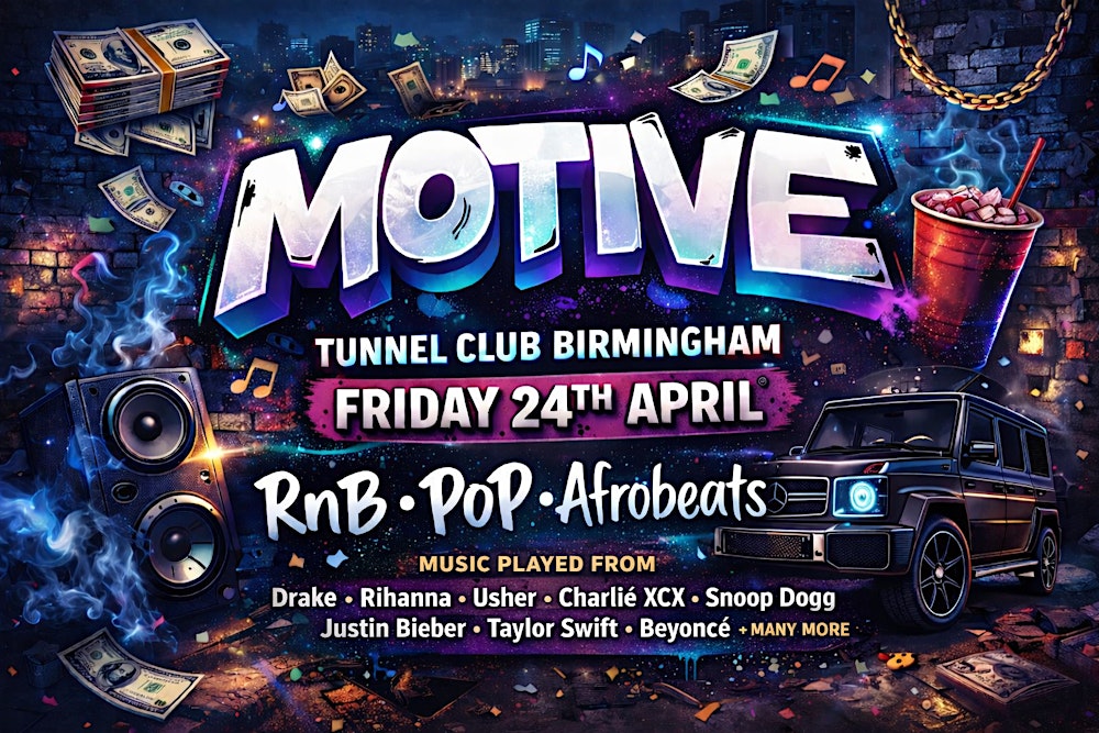 FREE TICKETS – RnB & Pop – MOTIVE Launch Party