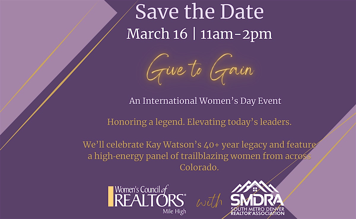 International Women's Day - Give To Gain Honoring Kay Watson