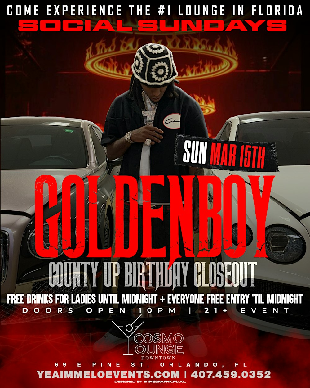 Social Sundays - Goldenboy County Up Birthday Closeout!