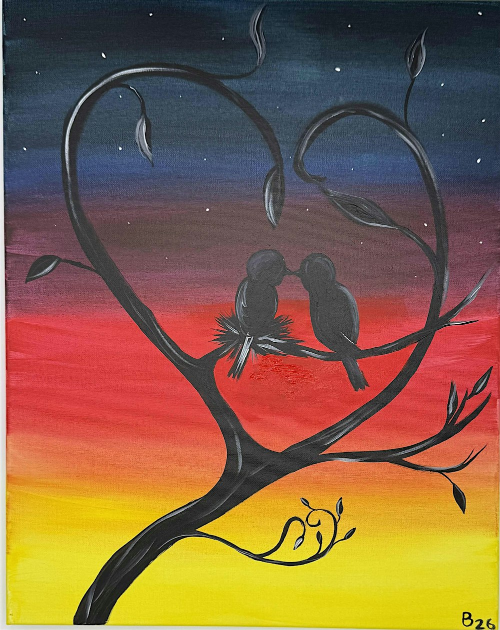 Love Birds Paint and Sip