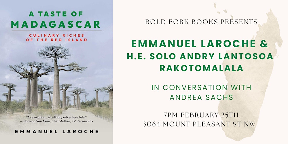 A TASTE OF MADAGASCAR: Author Emmanuel Laroche and Ambassador Rakotomalala