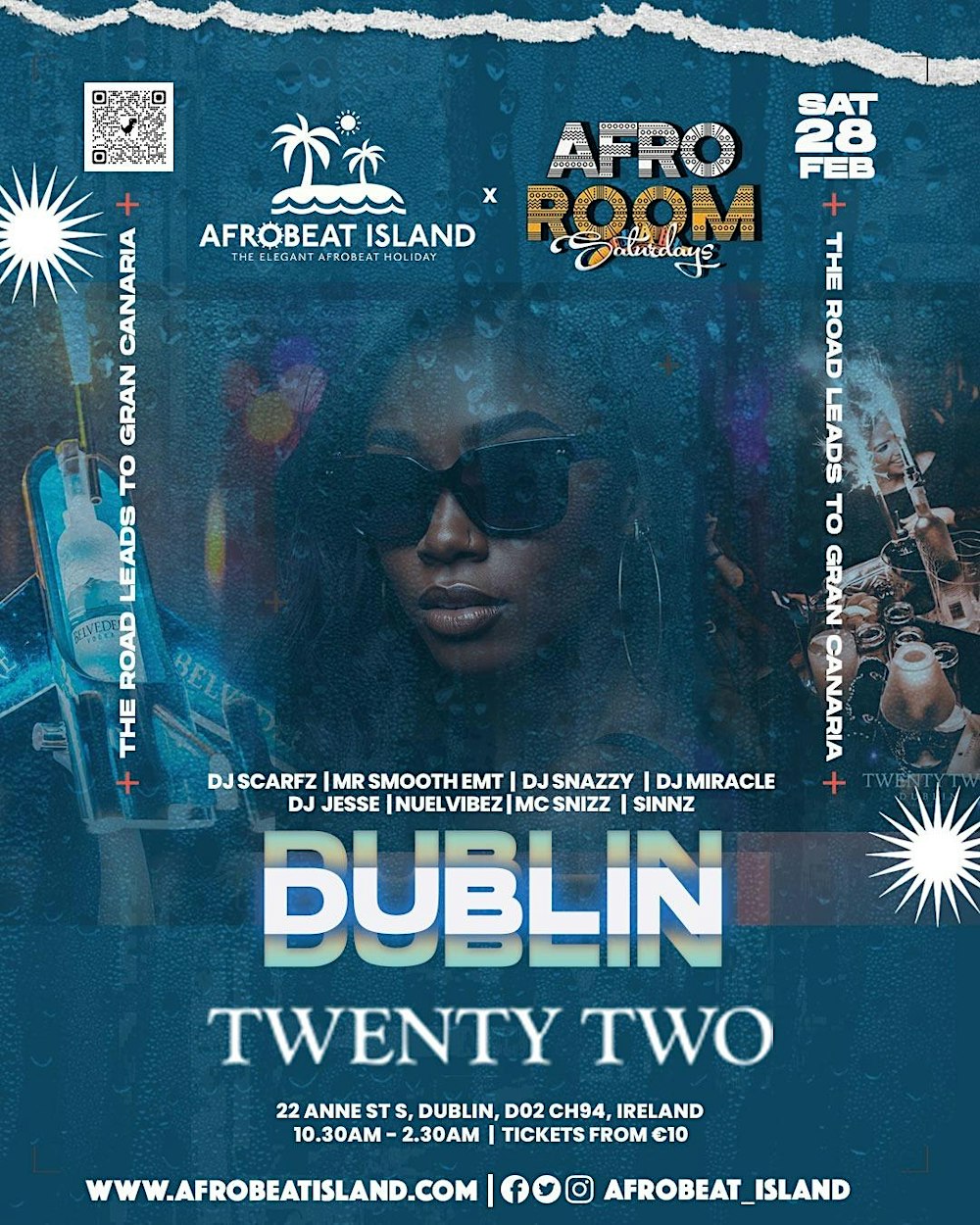 Afro Room joins Afrobeat Island for one night at Club 22 Saturday 28th Feb