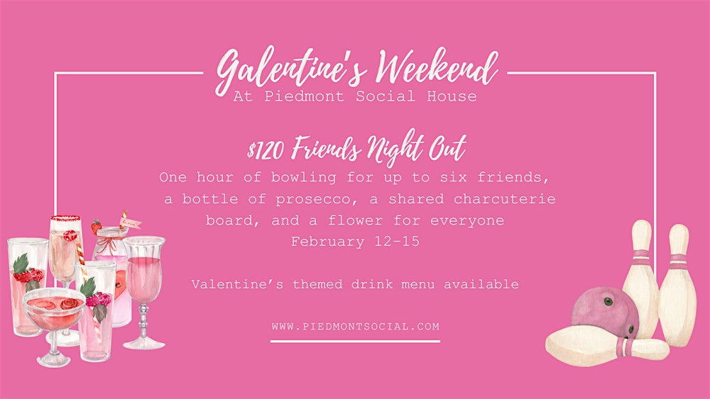 Galentine’s Bowling Package – Girls’ Night Out in Charlotte, NC