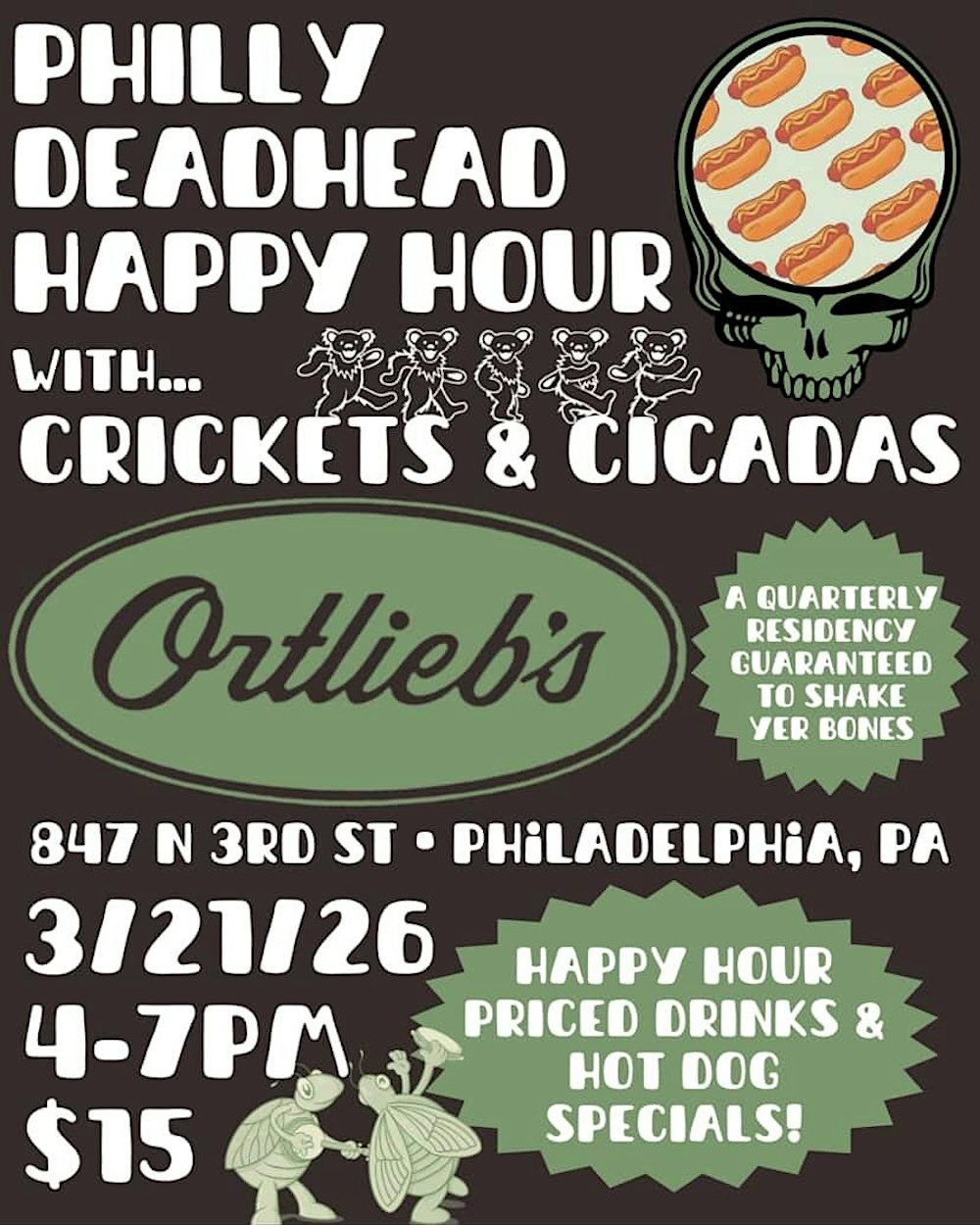 Philly Deadhead Happy Hour w/Crickets & Cicadas