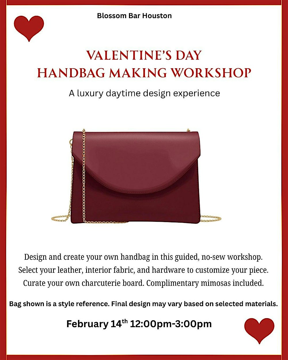 Valentine's Handbag Making Workshop