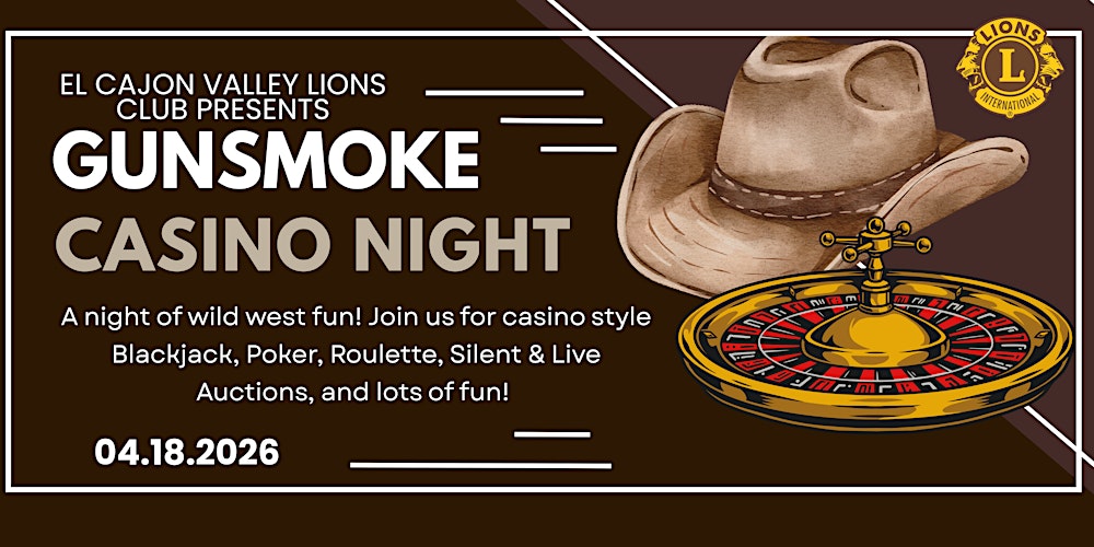 2026 Gunsmoke Casino Night!