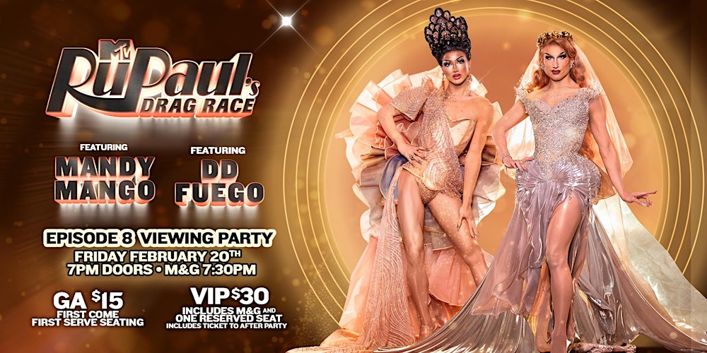 RuPaul Drag Race Season 18 Ep 8 Viewing Party with Mandy Mango & DD Fuego