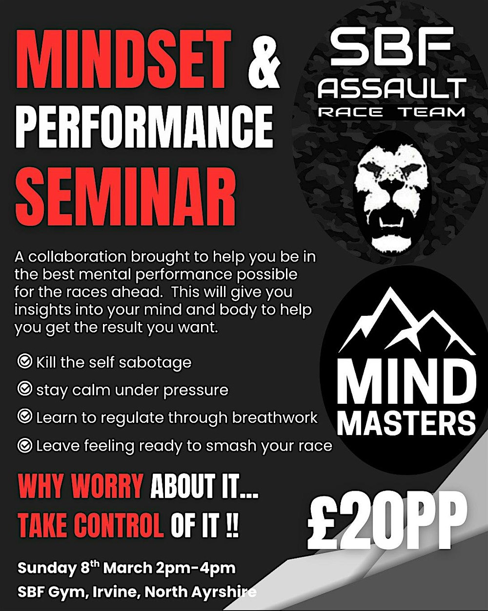 Mindset & performance Seminar with SBF Gym
