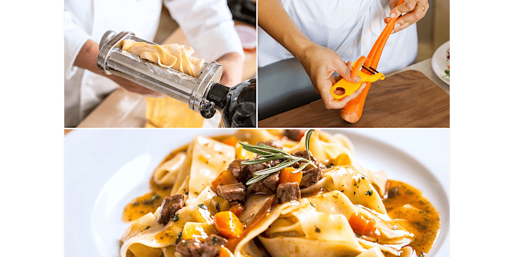 Make Slow Cooked Oxtail Pappardelle - Pasta Making Cooking Class in Houston | Classpop!™