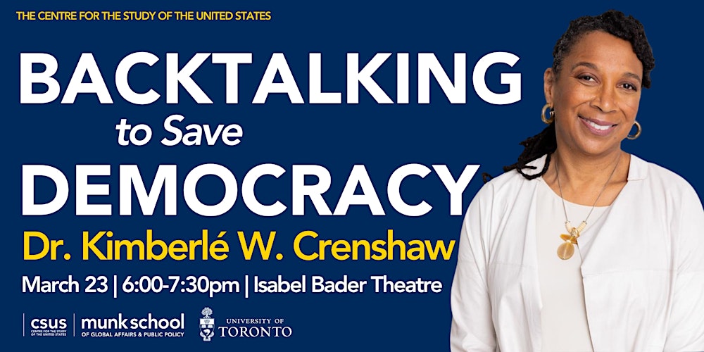 Backtalking to Save Democracy: An Evening with Kimberlé Crenshaw