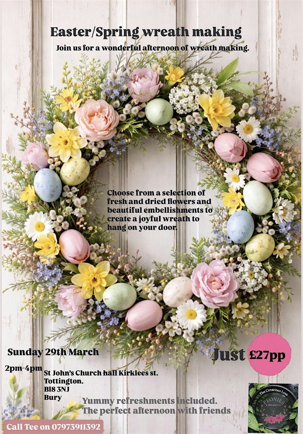 Easter/Spring wreath making