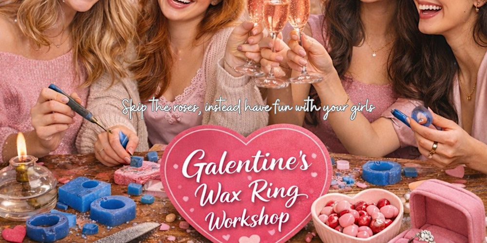 Galentine Wax Ring Workshop — Sip & Carve