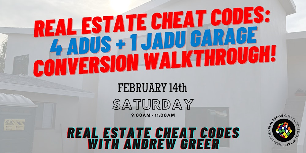 Real Estate Cheat Codes: 4 ADUs + 1 JADU Garage Conversion Walkthrough!