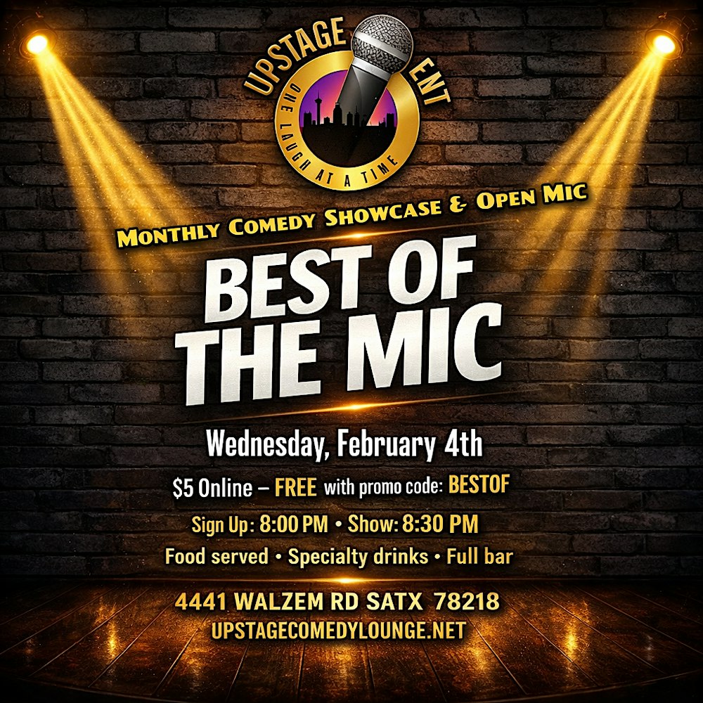 Best of the Mic – Monthly Comedy Showcase & Open Mic