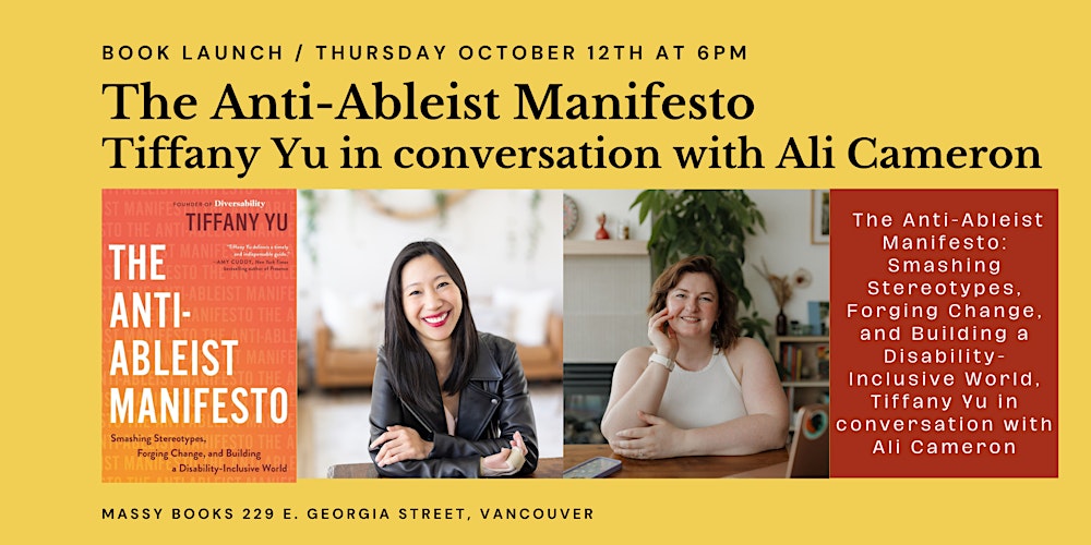 The Anti-Ableist Manifesto:  Tiffany Yu in conversation with Ali Cameron