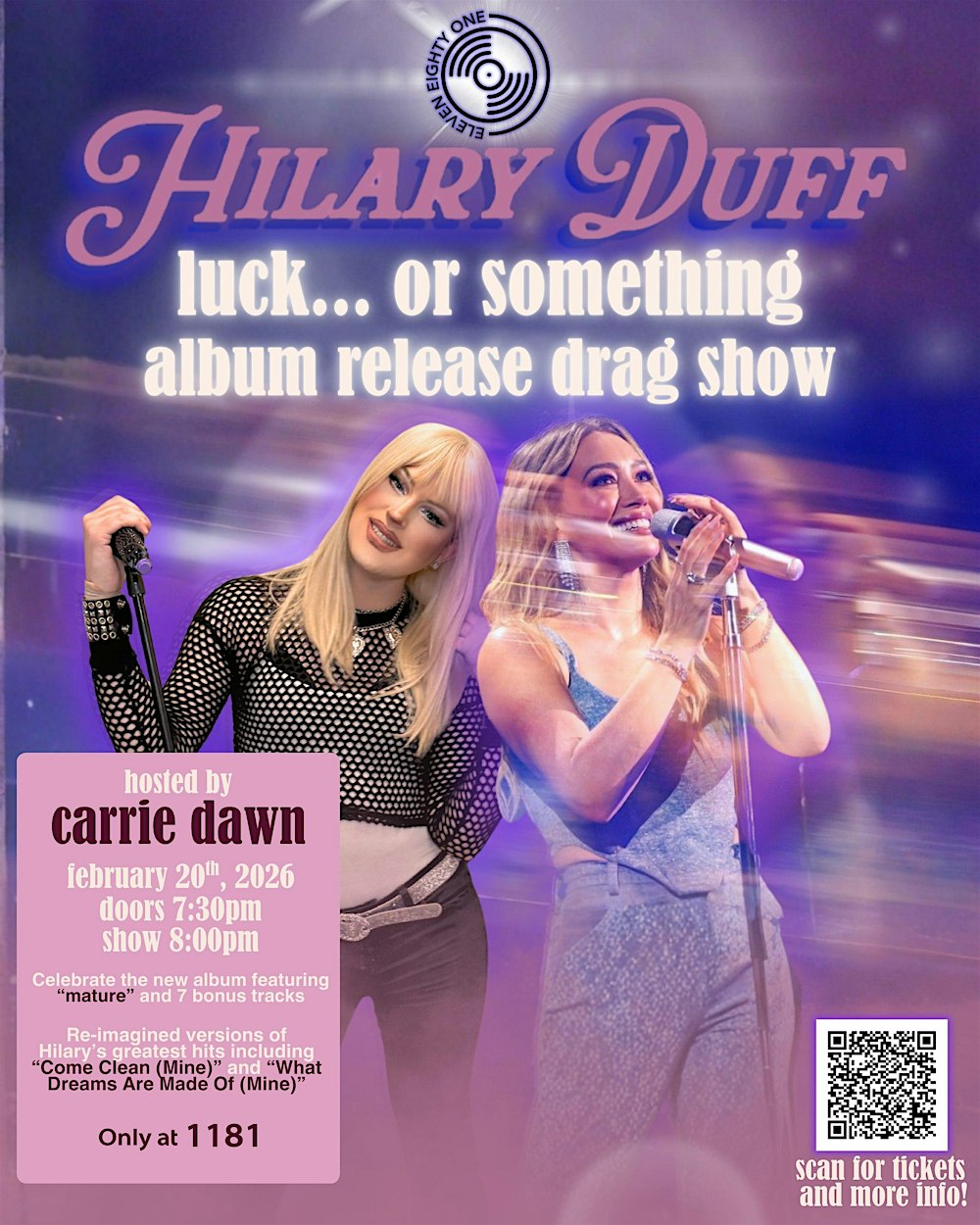 Hilary Duff: Luck... Or Something Album Release Drag Show!