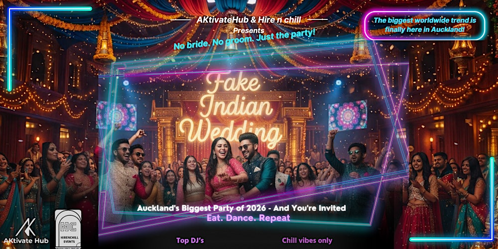 Fake Indian Wedding Auckland | Bollywood Meets Nightclub at Mechanics Bay