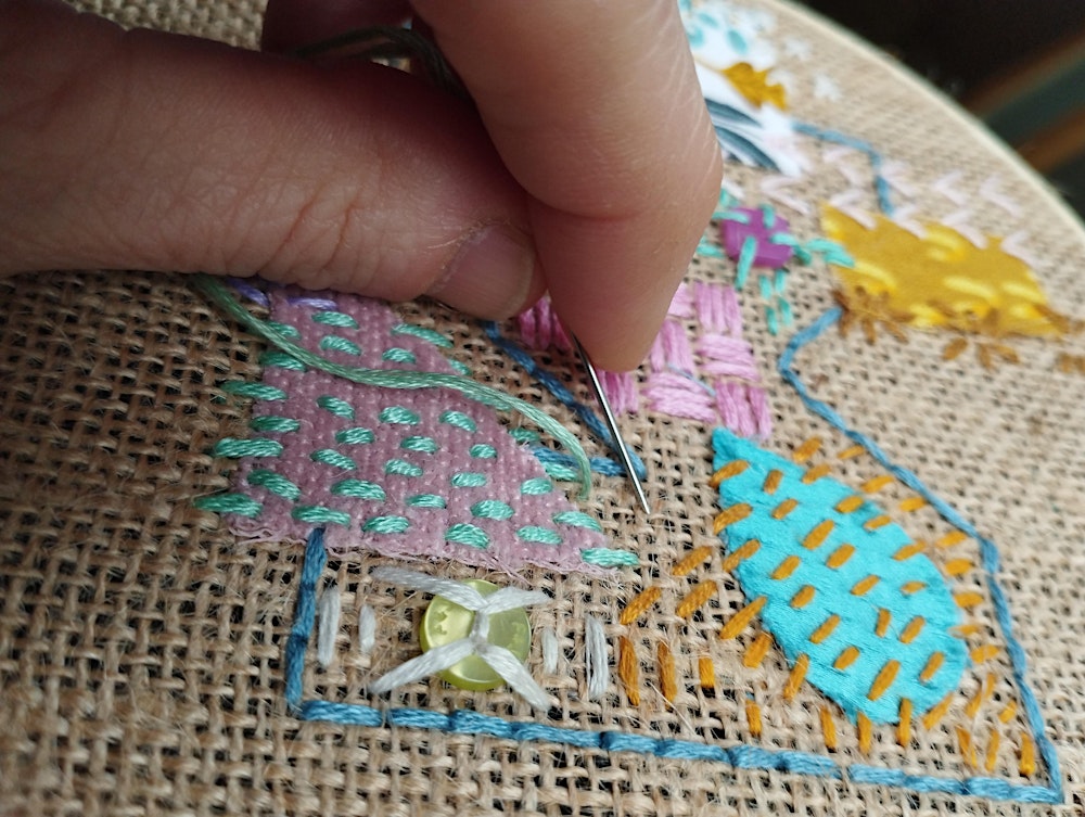 Decorative Hand Sashiko Embroidery  Workshop