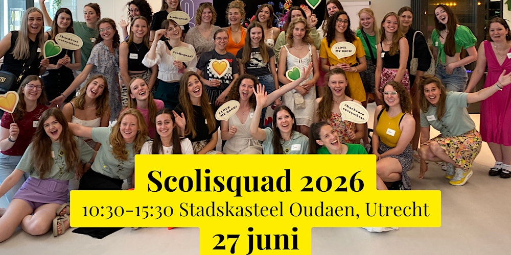 Scolisquad 2026 - evenement voor jongeren met scoliose