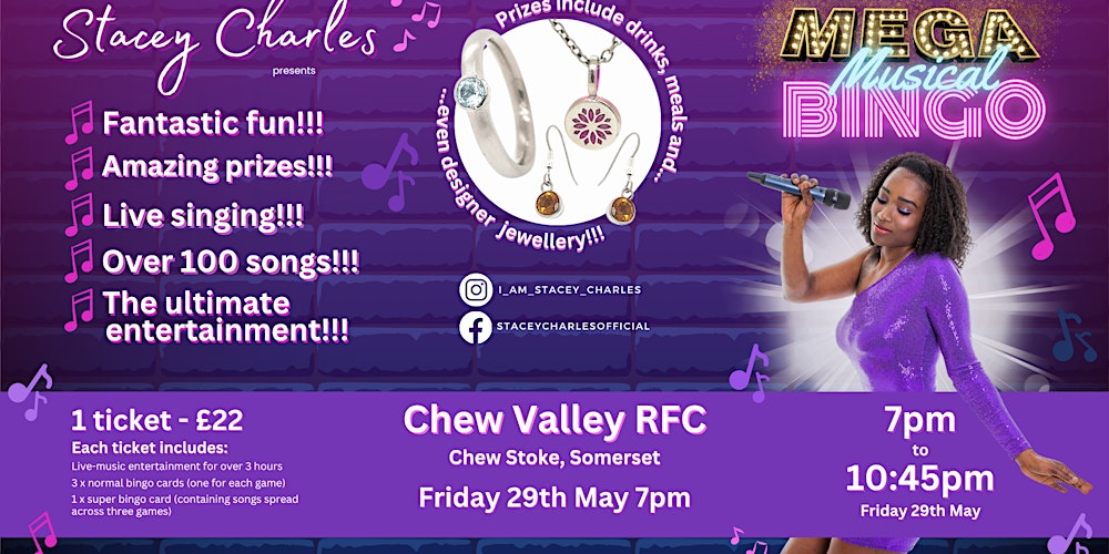 ⭐MEGA⭐ Musical Bingo at Chew Valley RFC (Chew Stoke, Somerset)