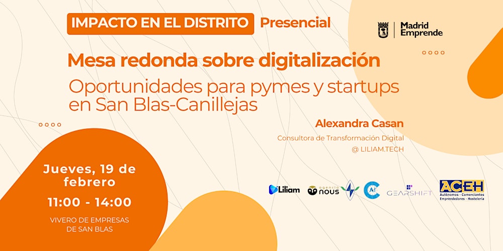 Digitalización | Oportunidades para pymes y startups en San Blas-Canillejas