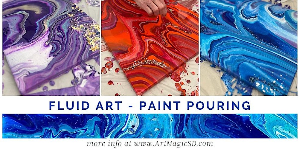 Paint & Sip Fluid Art - Paint Pouring | San Diego