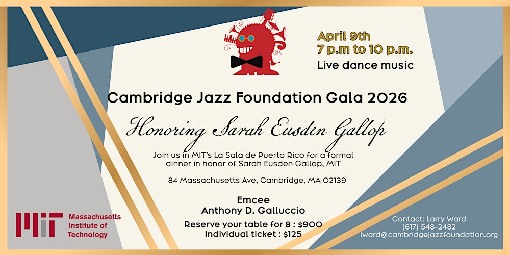 Cambridge Jazz Foundation 2026 Gala