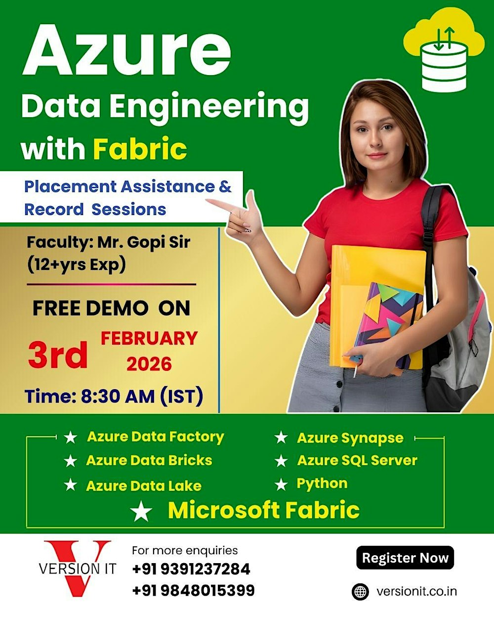 Azure Data Engineer Training In Hyderabad | Version IT Institute| Ameerpet