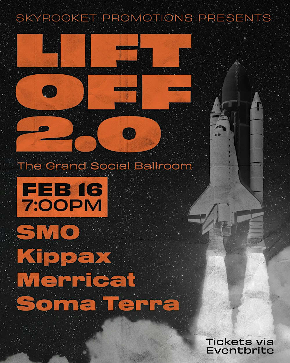 Lift Off 2.0: SMO, Kippax, Merricat, Soma Terra