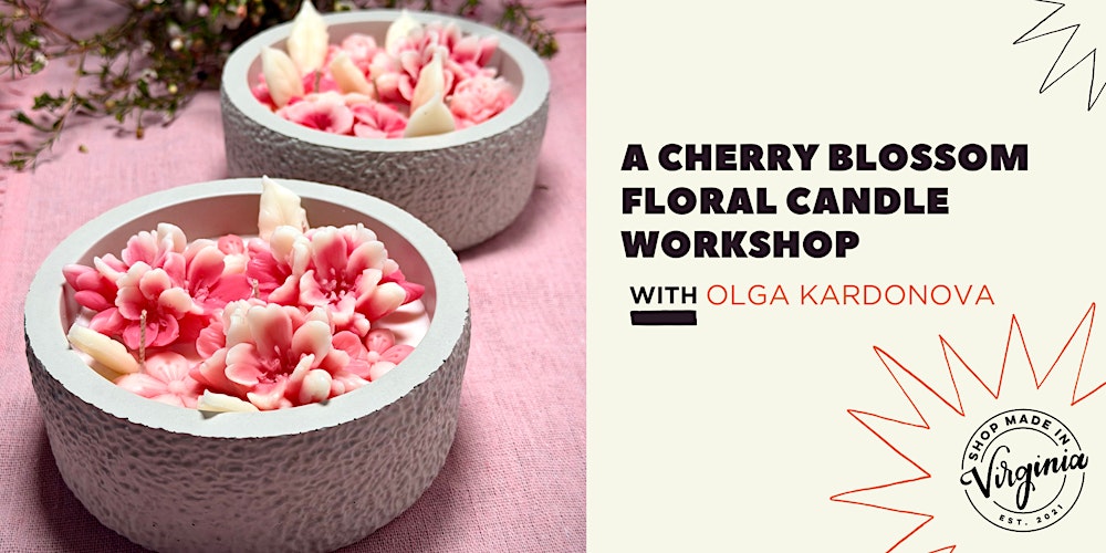 A Cherry Blossom Floral Candle Workshop with Olga Kardonova