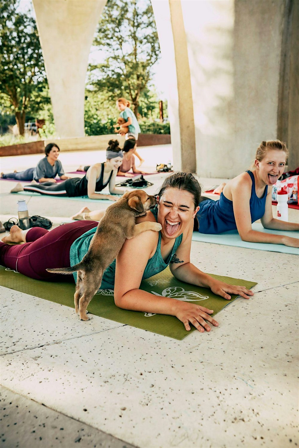 Puppy Yoga with YogaSix x Dogtopia x The Lucky Spot Dog Rescue