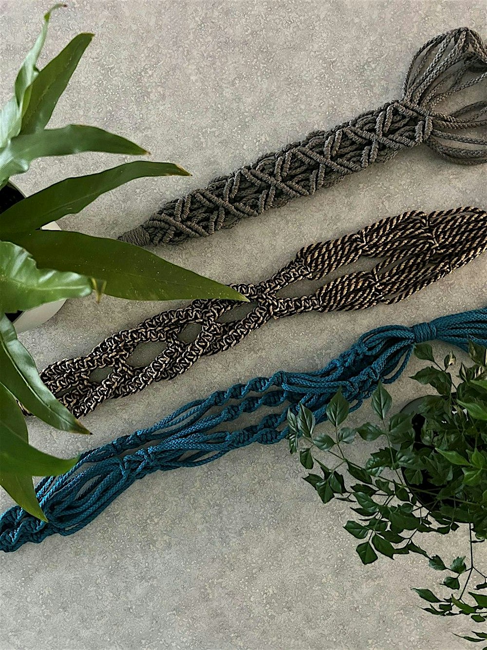 Macramé  Plant Hanger - Double Planter Edition