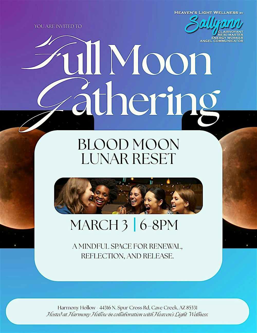 Full Moon Lunar Reset- Blood Moon