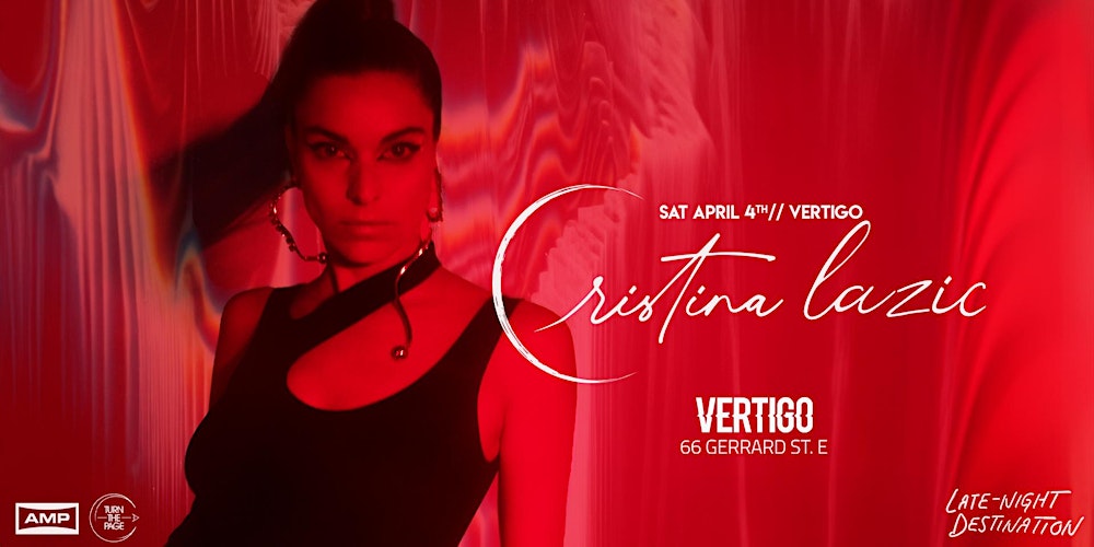 Vertigo ⋄⋄ Cristina Lazic | Sat April 4th