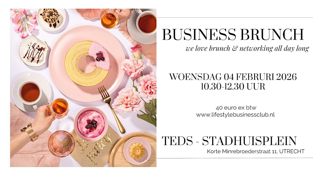 Business Brunch TEDS ALL DAY BRUNCH UTRECHT