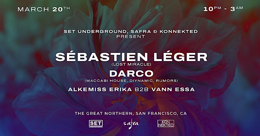 SET w/ Sébastien Léger (Lost Miracle) & Darco (Maccabi) in SF