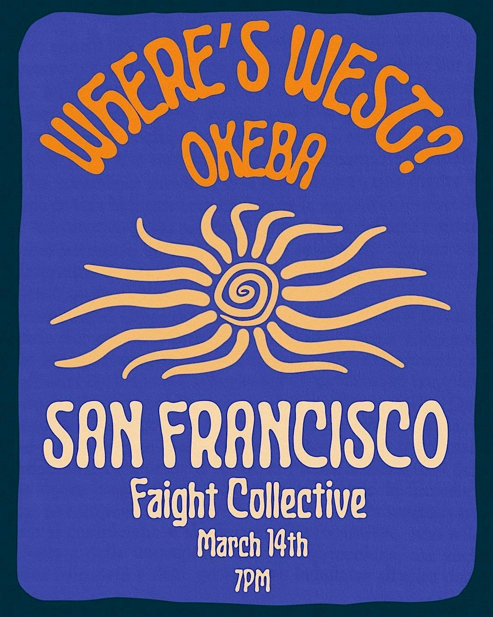 Where's West?  With Okeba