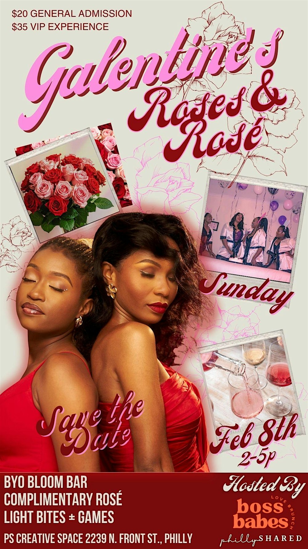 Galentines: Roses & Rosé