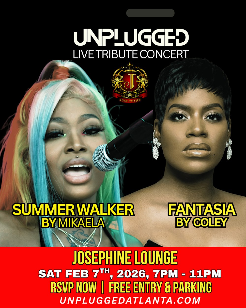 SUMMER WALKER  & FANTASIA  LIVE TRIBUTE @ JOSEPHINE LOUNGE SAT FEB 7, 2026
