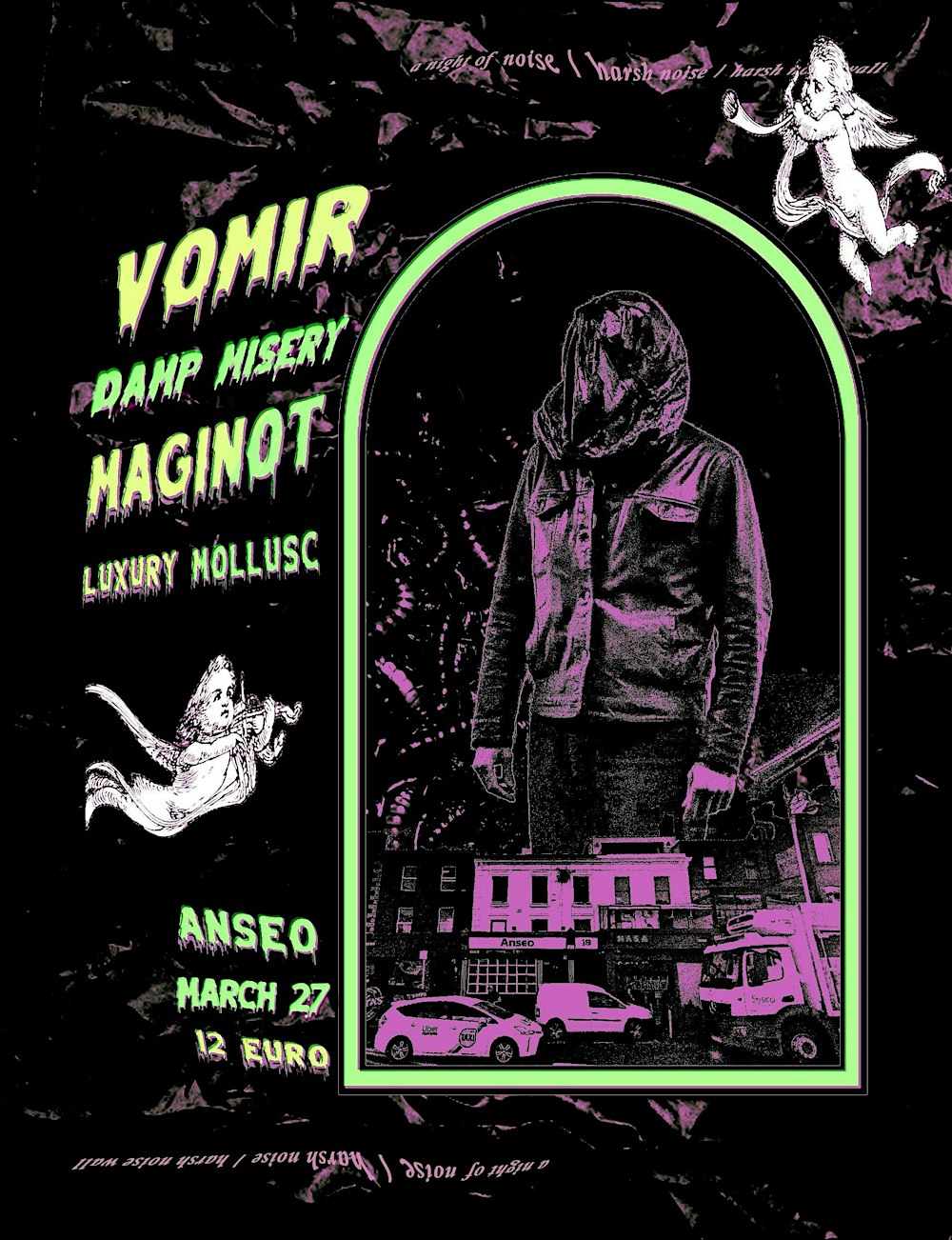 Vomir with Maginot, Damp Misery and Luxury Mollusc - Anseo, Dublin, 27/3/26