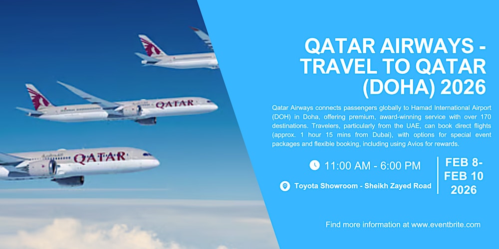 QATAR AIRWAYS - TRAVEL TO QATAR (DOHA) 2026