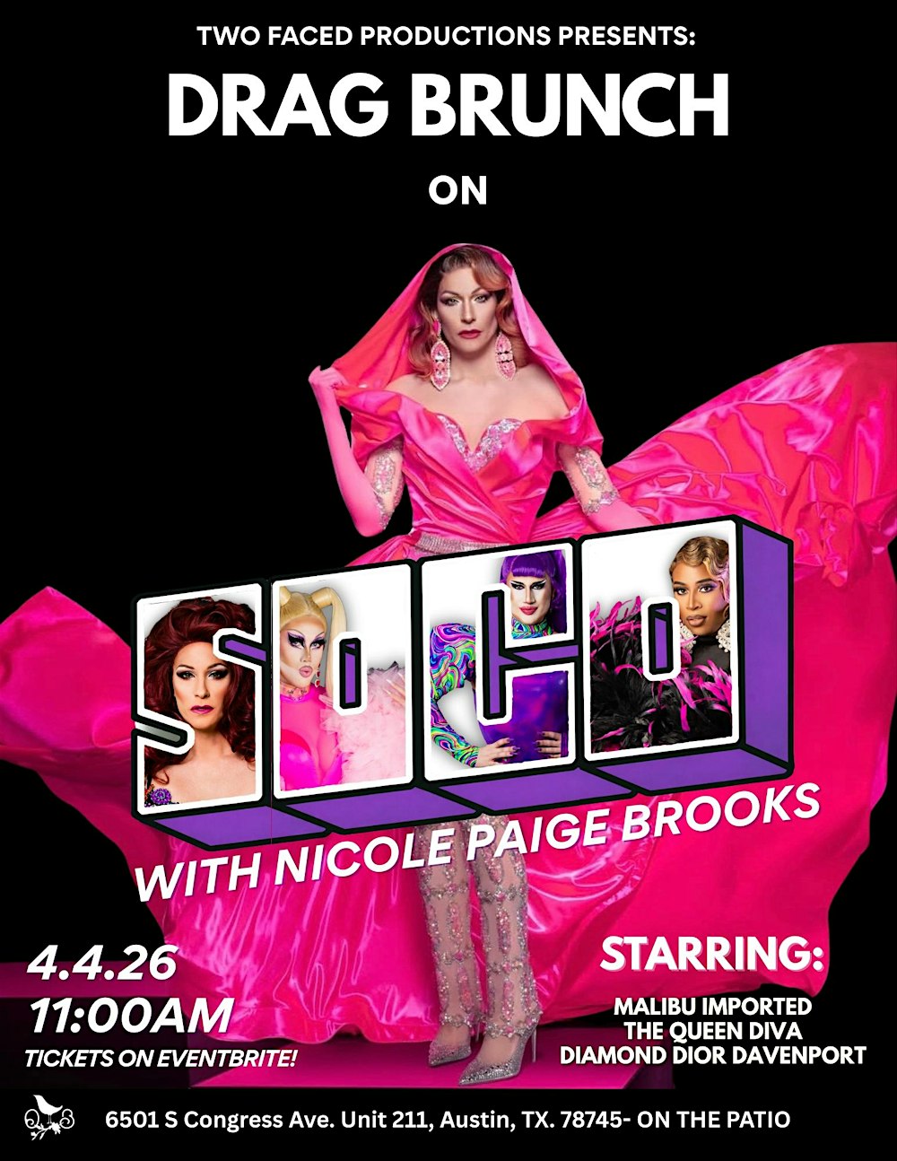Drag Brunch on SOCO w/ Nicole Paige Brooks