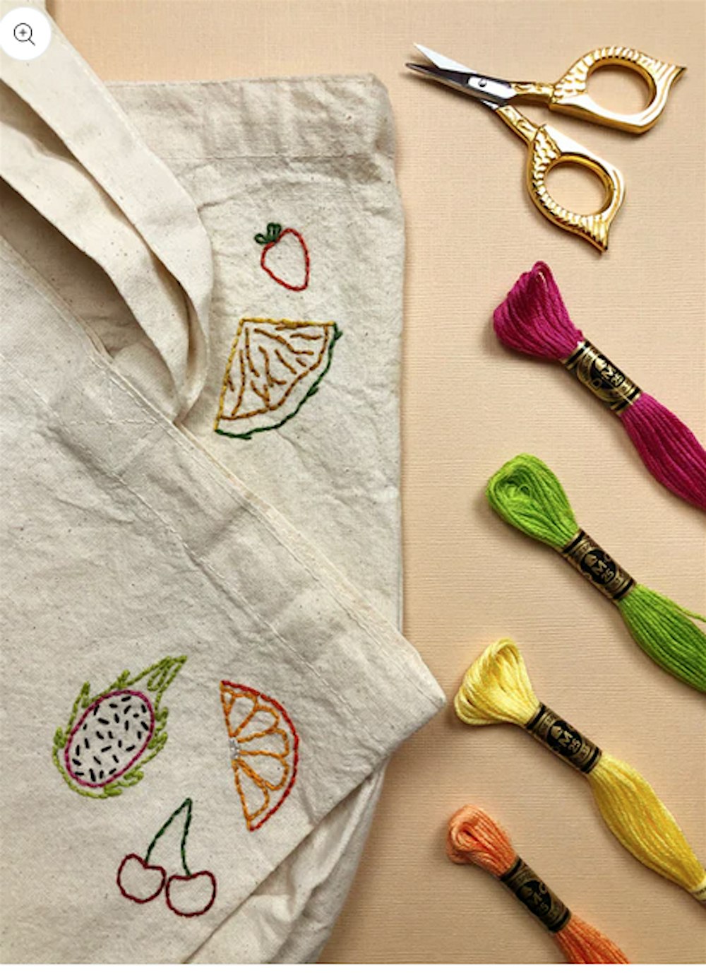 Kids Embroidery Class: Friut