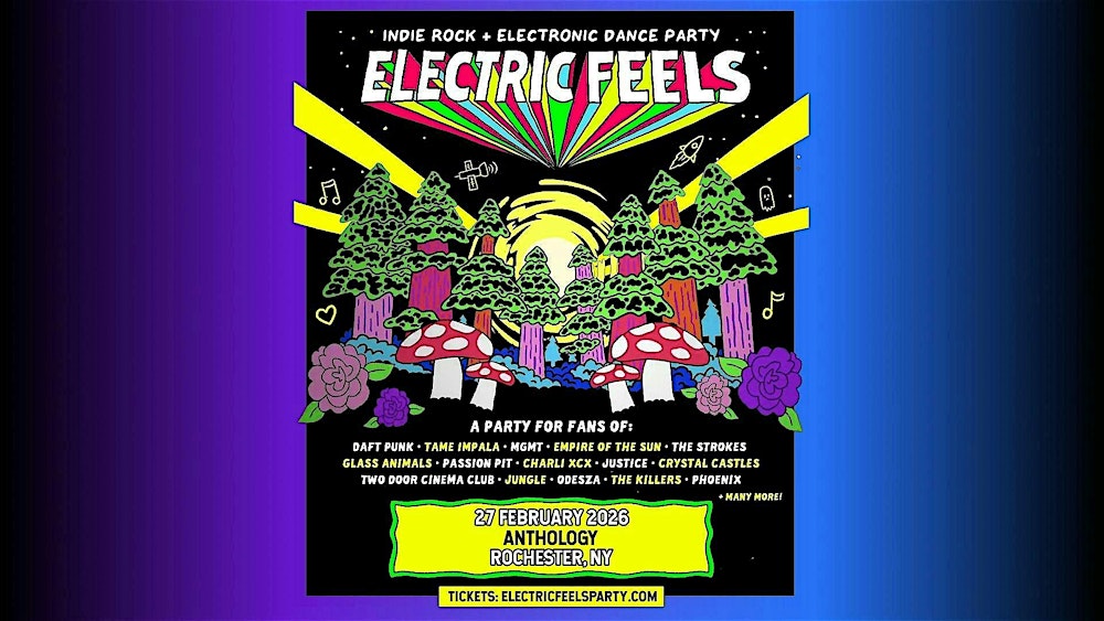 Electric Feels - Indie Rock + Electronic Dance Party