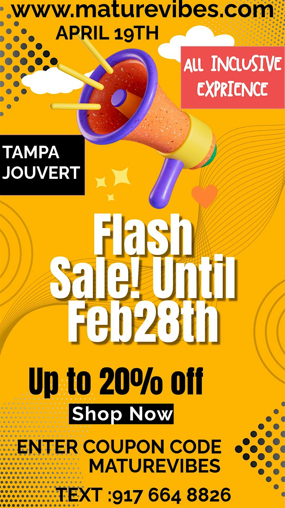 Mature Vibes Jouvert Tampa-All Inclusive