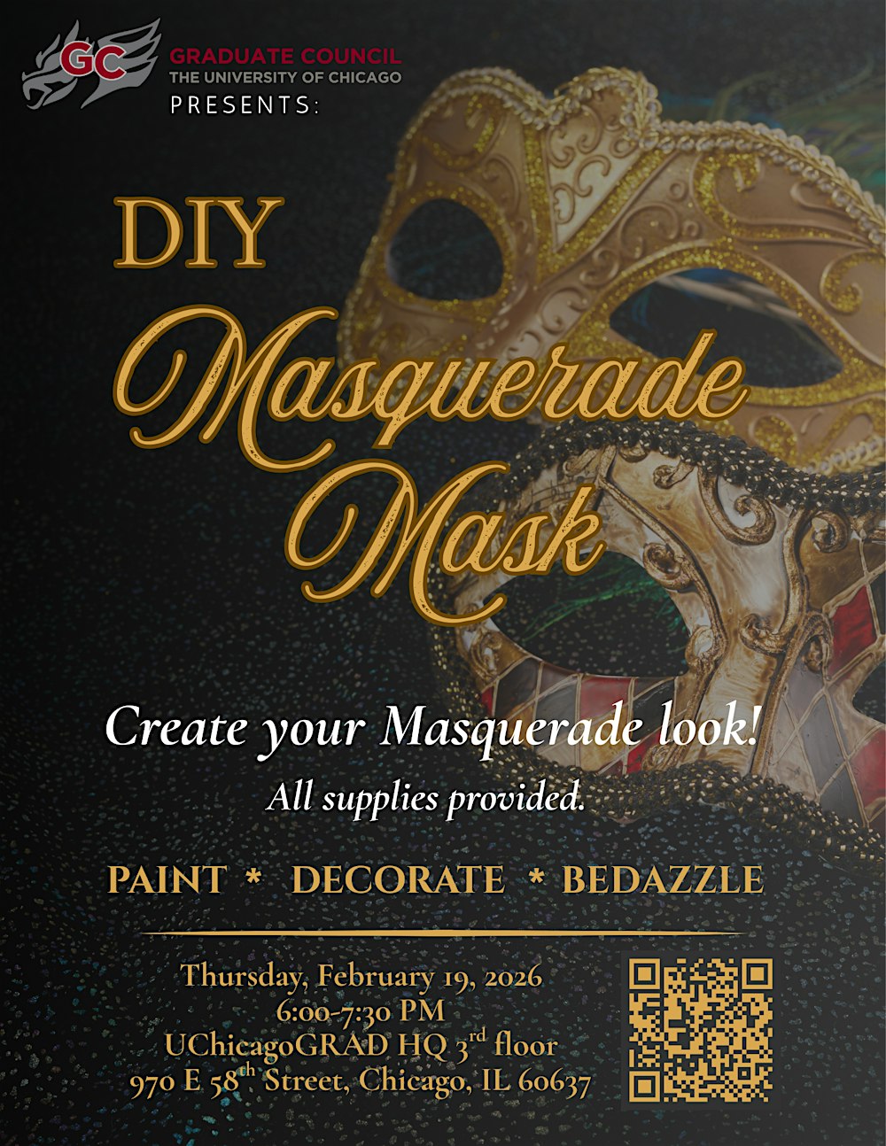Graduate Council Presents: DIY Masquerade Mask