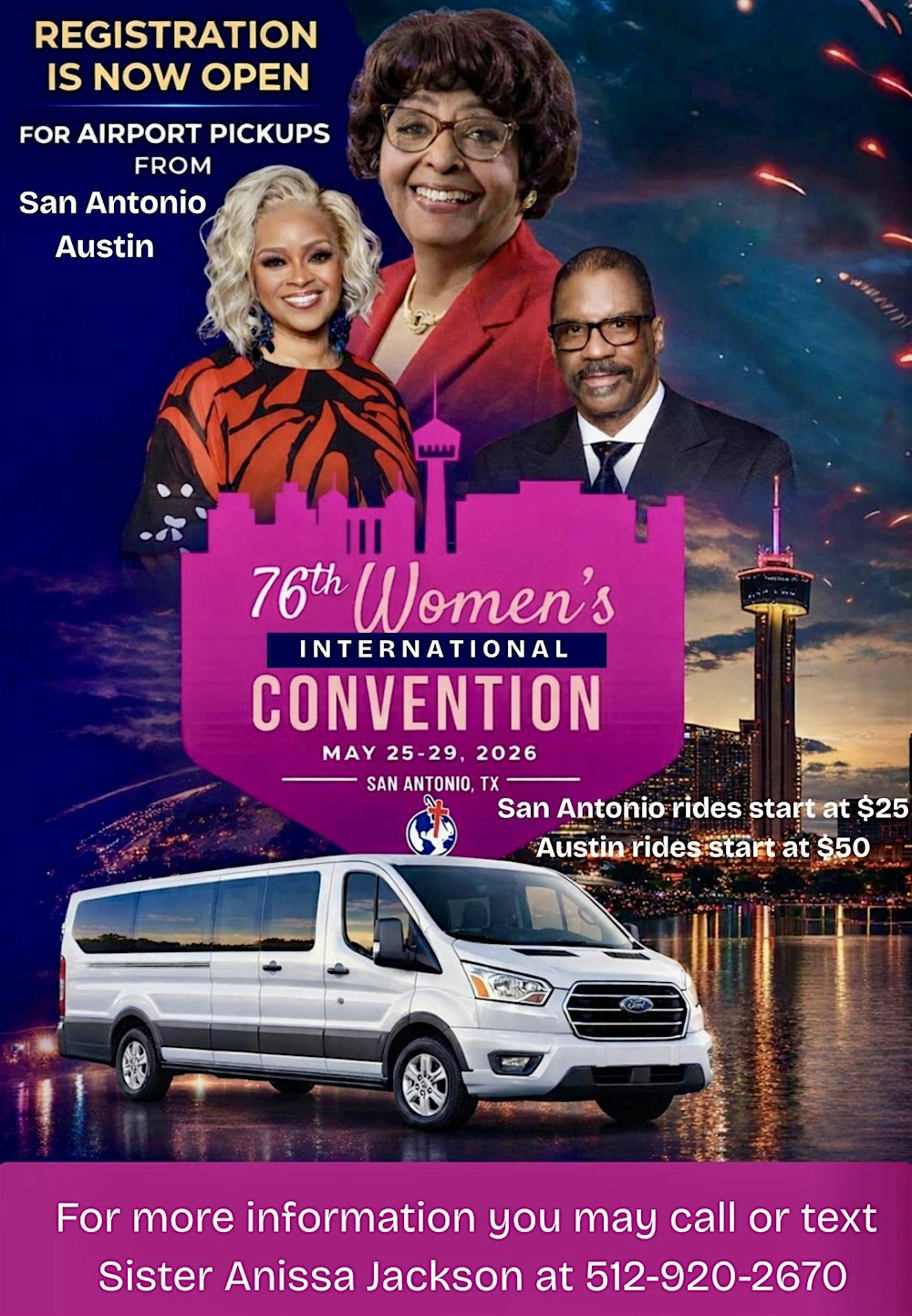 COGIC International Department of Women Transportation Form